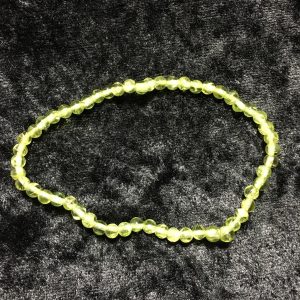 bracelet peridot 4 mm